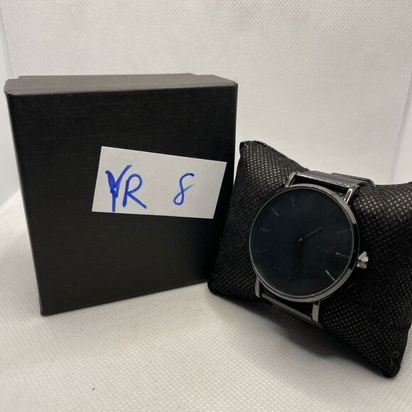 South Lane SS20-DR1-2671 Black Leather Analog Dial Quartz Genuine Watch YR8 - Picture 1 of 10